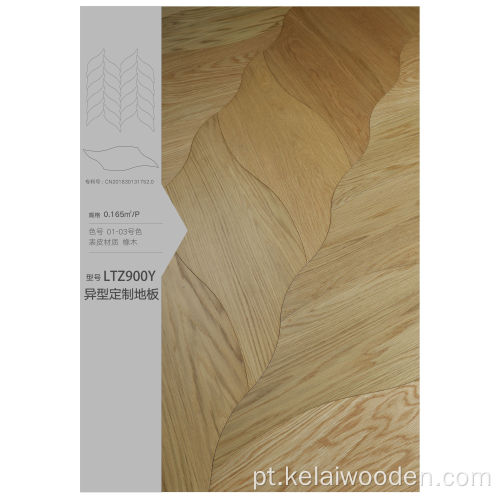 Piso de madeira parquet carvalho / para área interna / em madeira de parquete